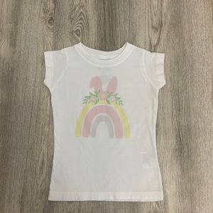 Sweet Wink Easter bunny Floral Rainbow Teeshirt